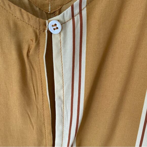 Faithful The Brand Isola Mini Dress Ivy League Yellow Stripe size 4 NO BELT - Picture 6 of 7